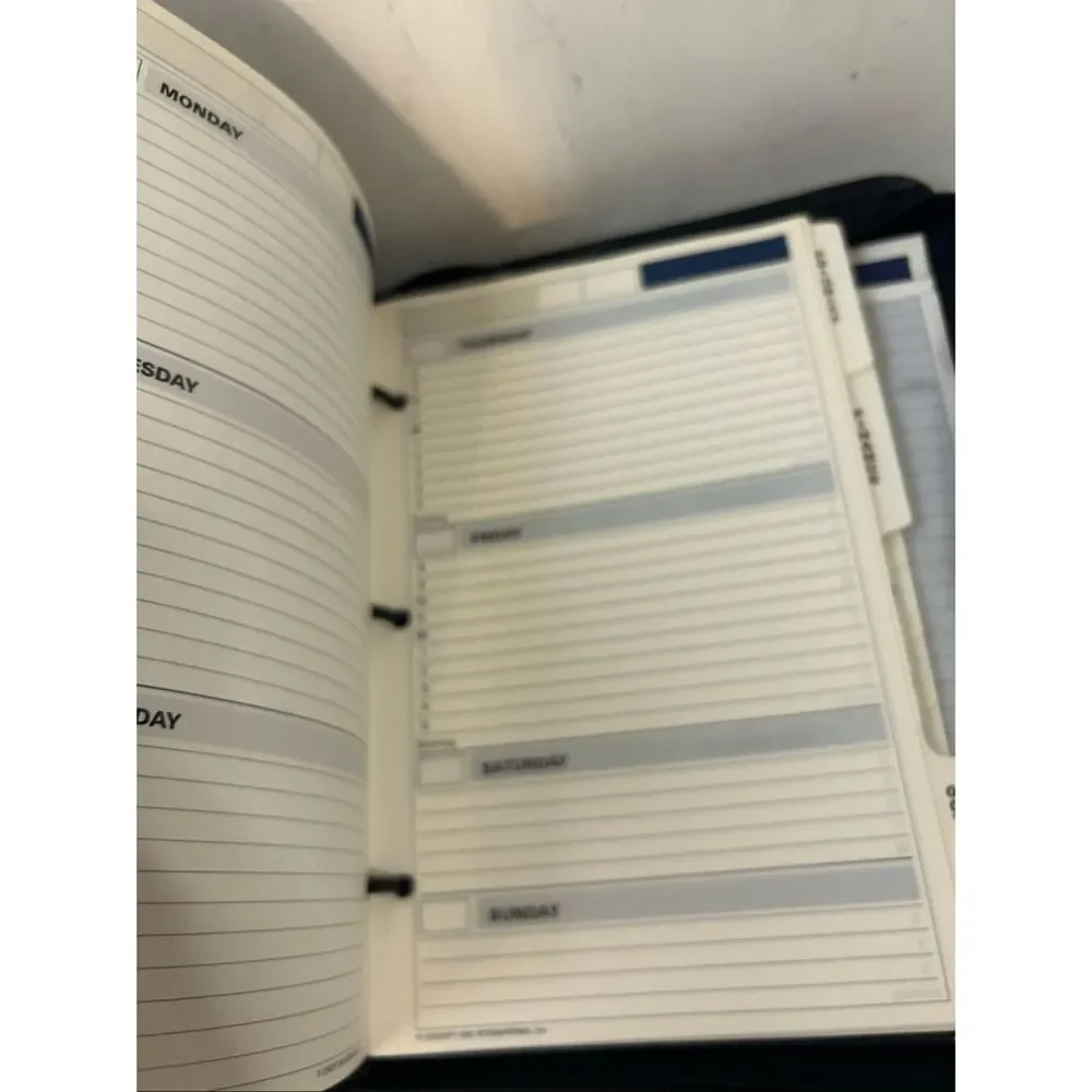 Wall Street Collection 1995 planner black‎ zipper 10